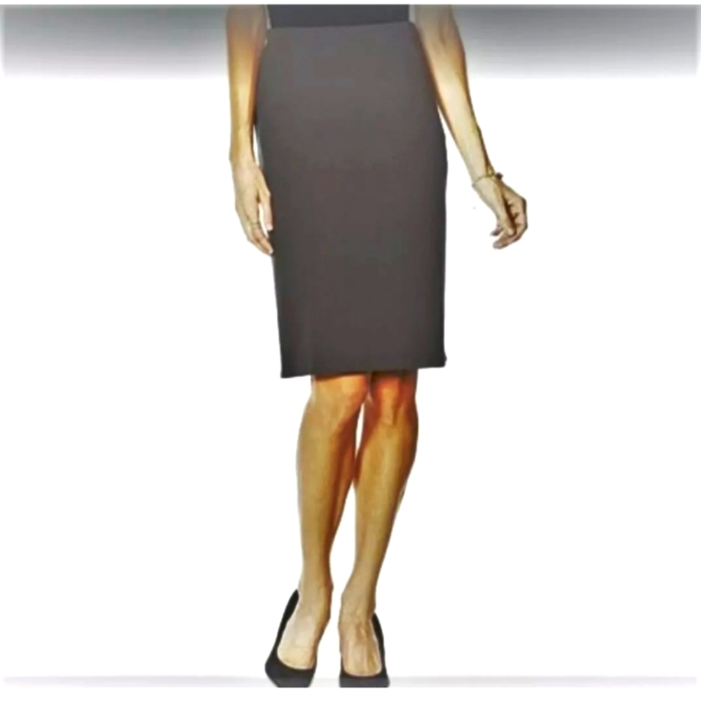 Lavia charcoal gray office pencil skirt Large